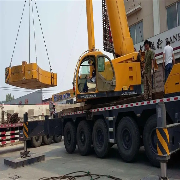 高唐当地吊车出租|机器吊装|75吨|工厂搬迁服务